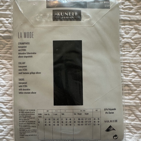 KUNERT Legwear, La Mode STEP, Black, Medium - Picture 2 of 3